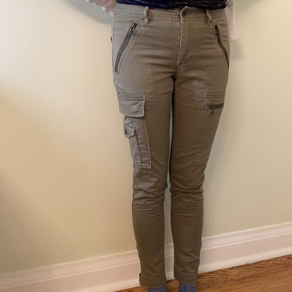 Ralph Lauren Denim - Ralph Lauren Green Cargo Skinny Jeans